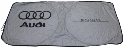 Satin silver collapsible fabric auto